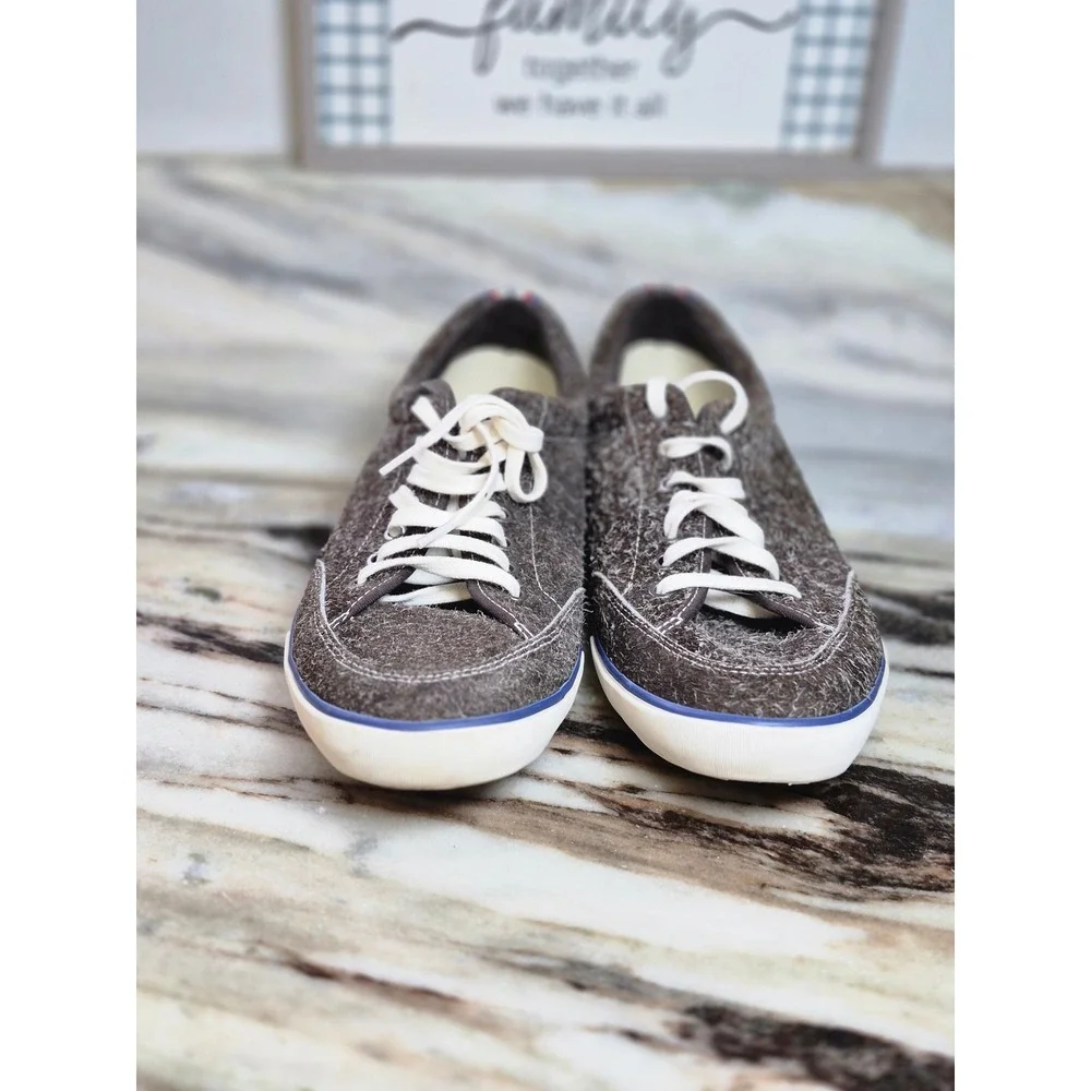 SeaVees‎ Westwood Sneaker Mens 11.5 Brown Hairy Suede Low Top Lace Up